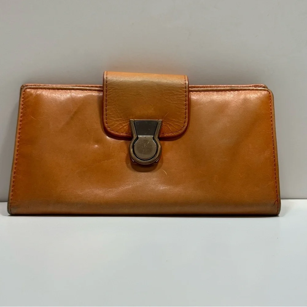 Kate‎ Landry Orange Leather Wallet